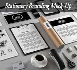 企业视觉识别展示模型：Stationery Branding Mock-Up
